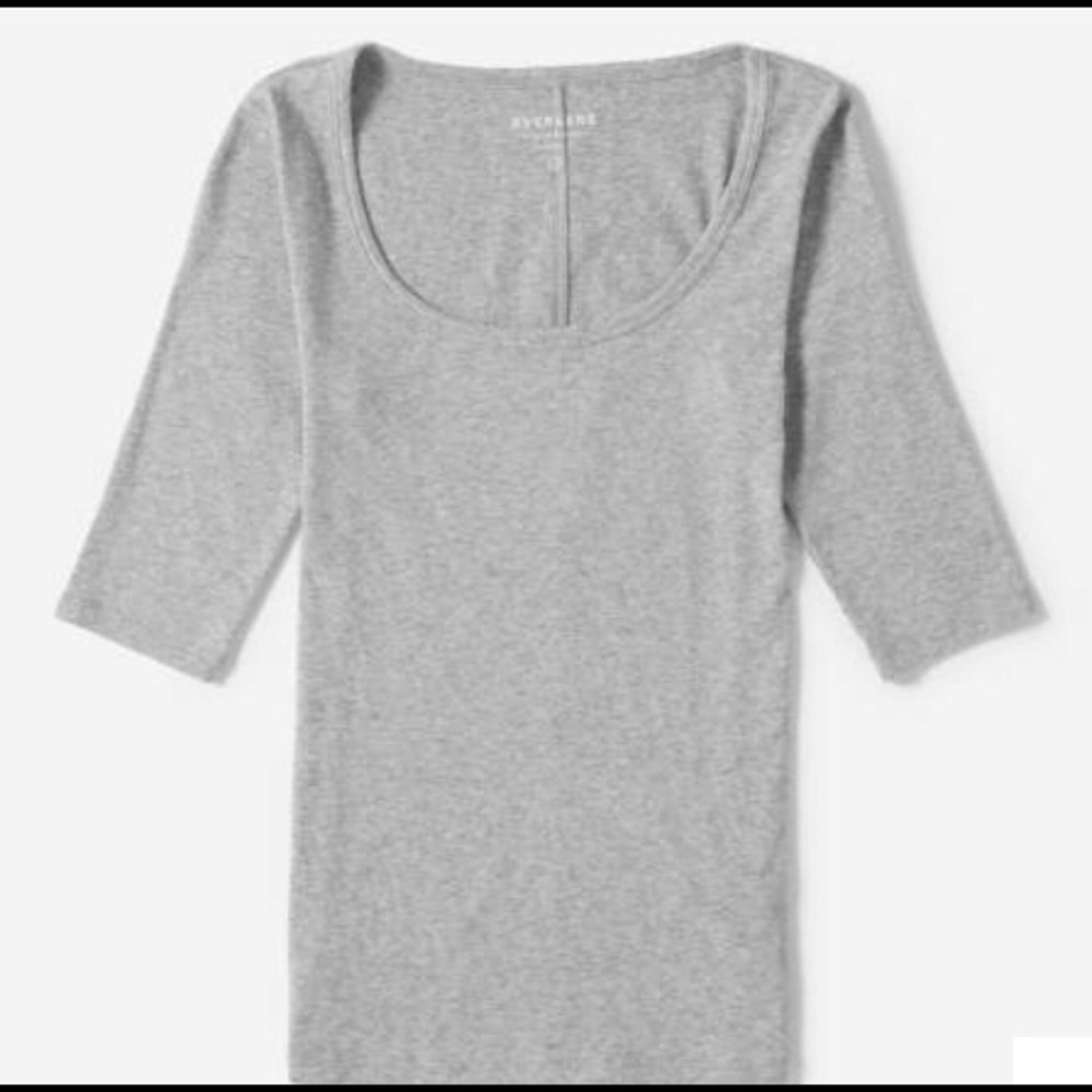 Pima Micro Rib Scoop-Neck